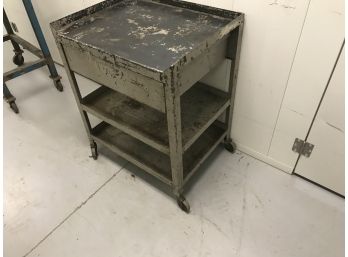 Three Shelf With Draw All Metal