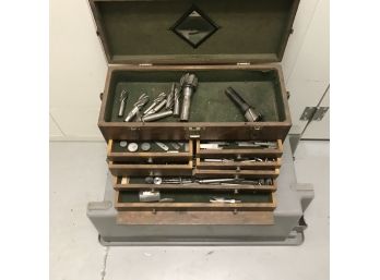 Tool Box #3 With Tools Wooden 20 X 9.5 X 16 Inches