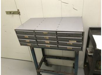 15 File Metal Drawer Unit 34 X 16 X 10.75 Inches