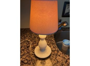 Vintage Hobnail Lamp