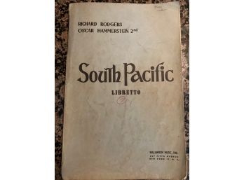 Vintage South Pacific Libretto Vocal Book
