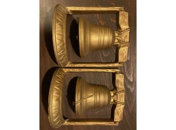 Mid Century Vintage American Liberty Bell Bookends