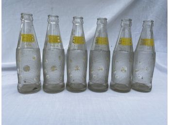 6 Old TAB Soda Bottles