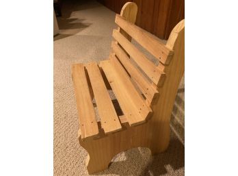Wooden Bench For A Doll