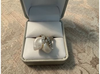 14K White Gold Ring - Lot #1