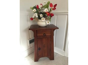 Ethan Allen Nightstand And Floral