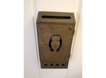 Brass Toned Owl Mailbox