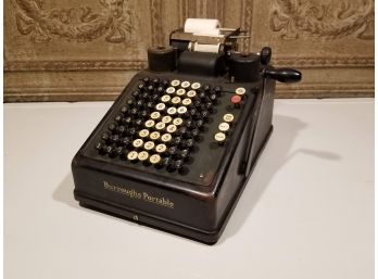 Vintage Burroughs Typewriting Calculator - ELM