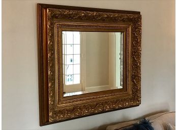 Beautiful Gold Framed Beveled Mirror