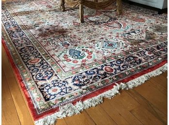 Large Chinese Silk And Wool Rug