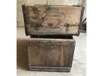 Apple Orchard And Canada Dry Soda Crates