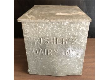 Fishers Dairy Galvanized Milk Box