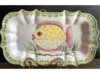 Zanolli Italy Hand Painted Fish Platter