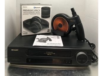 Bluetooth Speaker And Headphones, Skip Doctor, Sharp VCR
