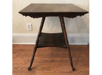 Antique Parlor Table With Claw Feet