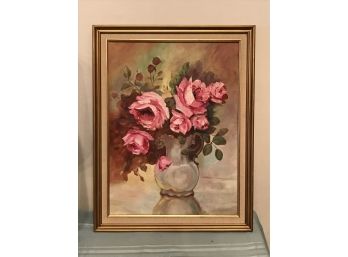 Oil On Canvas- Roses