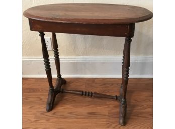Pine One Drawer Oval Table