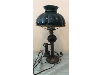 Antique Telephone Converted To A Lamp