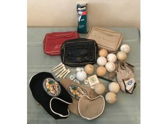 Large Lot Of Vintage Golf Items