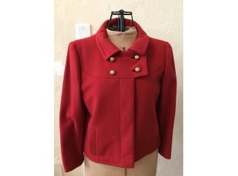 Vintage - Ben Zuckerman For Saks With Avenue  Ladies Red Tailored Jacket