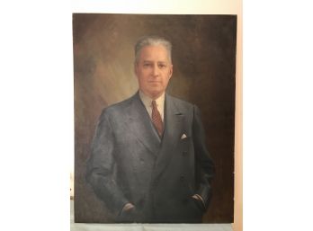 Unframed Portrait Of A Gentleman Signed R.K. Fletcher And Dated '40