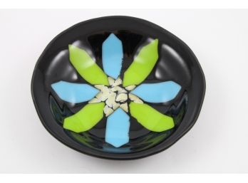 Flower Power Art Glass Bowl