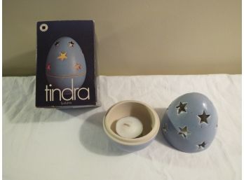 Swedish Mid-century Tindra Egg Votive Candle Holder