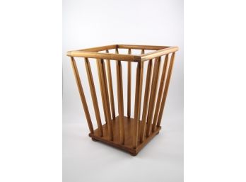 Mid Century Spindle Magazine Rack/Basket