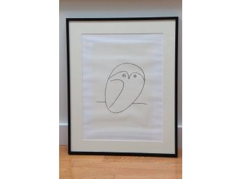 Framed Picasso Owl Print