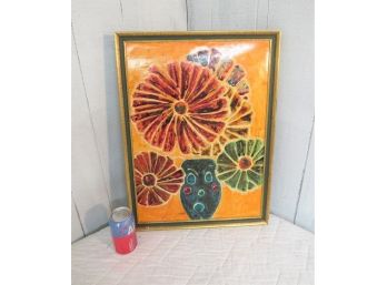 Original Painting Flowers Still Life Bold Flower Power