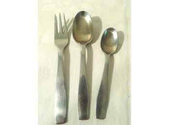 Georg Jensen 3 Piece Stainless Flatware Plata Denmark