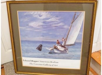 Edward Hopper American Realism Exhibition Poster Framed