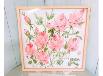 Vintage Vera Framed MCM Flower Print