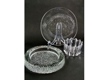 Trio Scandinavian Art Glass-Kosta Boda, Orrefors, Iittala