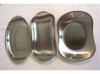 Trio Of Cultura Sweden Stainless Serving Ware