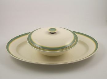 Mid Century Royal Copenhagen Platter & Veggie Bowl