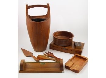 Dansk Ice Bucket And Home Wood Decor