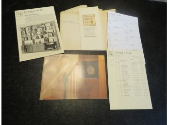 RARE Vintage Charles Webb Furniture Catalog With Inserts