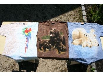 Trio Of Vintage Tie-died T Shirts