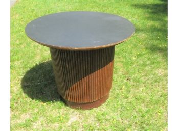 Unusual MCM Lane Round Barrel Coffee Table