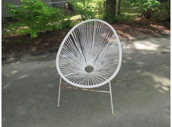 White Vintage Acapulco Weave Chair