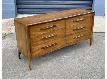 Vintage Broyhill Emphasis Walnut Low Dresser