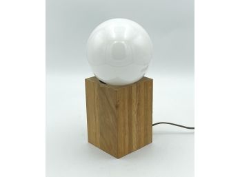 Vintage Bill Curry Interdesign Wood Block Lamp