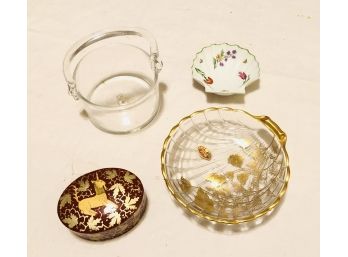 Lot Of 4 Vintage Jewelry Or Coin Dishes
