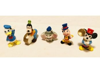 Set Of 5 Vintage Porcelain Disney Figurines