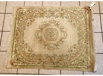 Antique Hand Knotted Oriental Rug - 3'2' X 4'2'