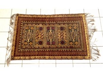 Antique Hand Made Persian Rug With Great Coloring - 3' X 5.8'