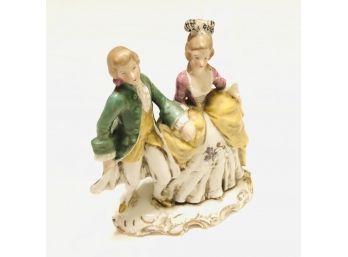 Antique Meissen Style Porcelain Figurine Of Courting Couple
