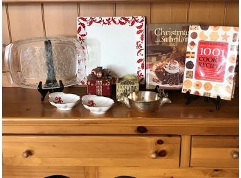 Christmas Cookbooks, Serveware And Decor