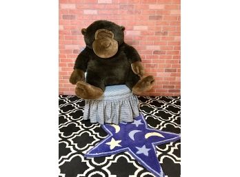 Star Rug  FAO Schwartz Oversized Monkey And Small Bedroom Chair